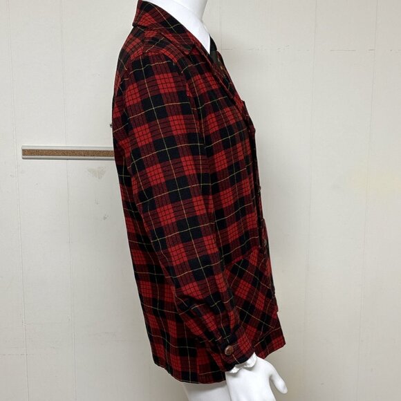 Vtg 50s Pendleton Plaid Sport Coat Wool Jacket Red Tartan Blazer Sz M Christmas - Picture 4 of 13